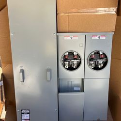 Siemens WEPK4212 400 Amp Dual 2 two Meter Main Electrical Panel 