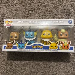 Funko Pop! Pokémon - Eevee / Vaporeon / Jolteon/ Flareon - 4 Pack