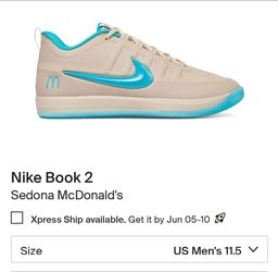 Nike book 2 Sedona McDonald 11.5