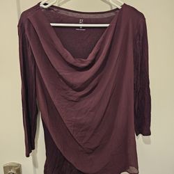WOMENS COWL NECK TOP