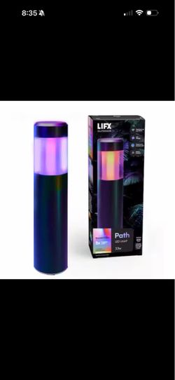 LIFX Low Voltage Black RGB Integrated LED Smart Wi-Fi Round Landscape Path Light