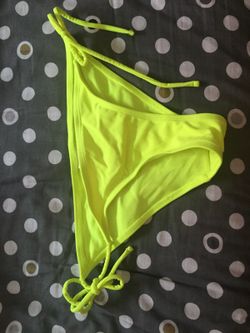 Neon yellow bikini bottom