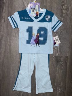 Disney Frozen Kids 2-Piece Jersey Set