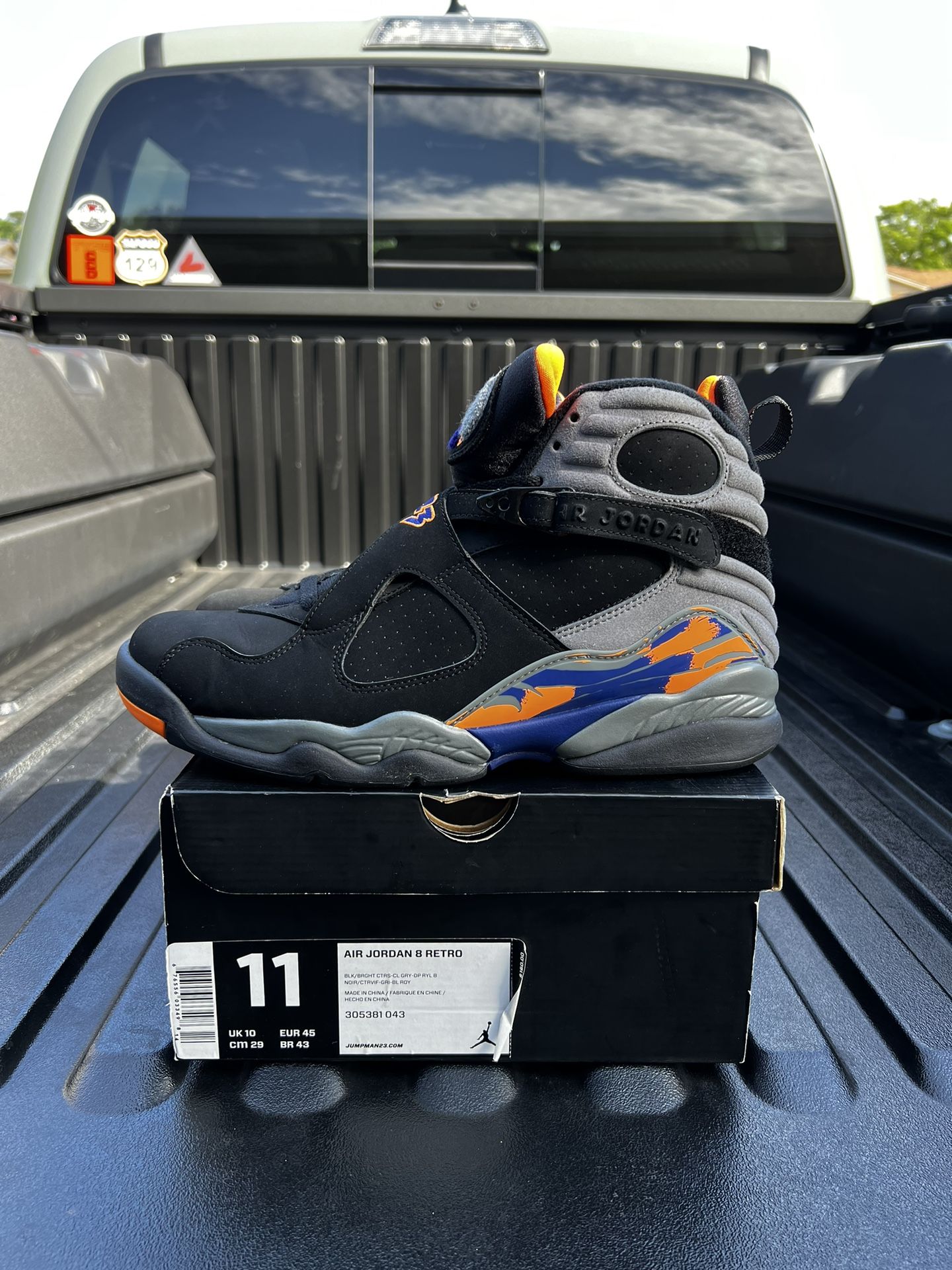 Air Jordan 8 Phoenix Suns - Mens Size 11 - Worn Once