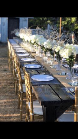 Wedding chairs & tables