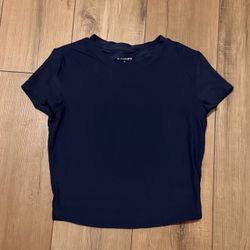 Alphalete navy softcurve tee short sleeve shirt