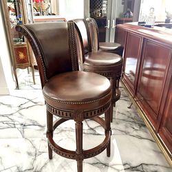 FRONTGATE Manchester Swivel Bar Height Bar Stool- Price For Each