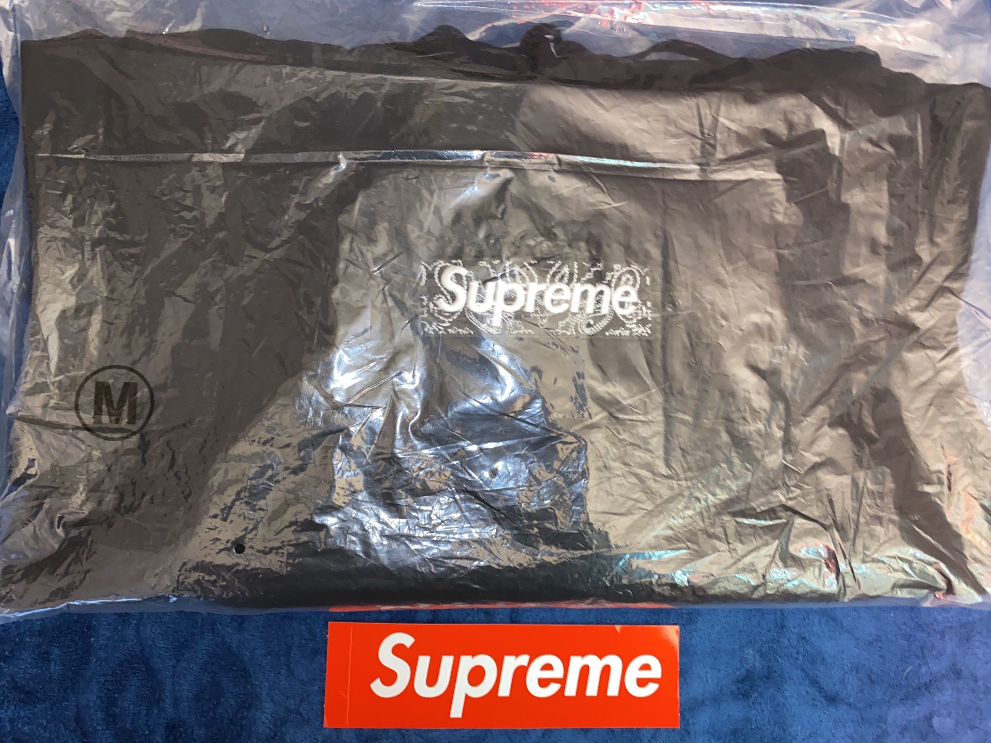 Supreme Bandana Box Logo Hooded Black Sweatshirt