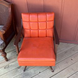 Rocking modern chair, vintage, most Likely 70 th