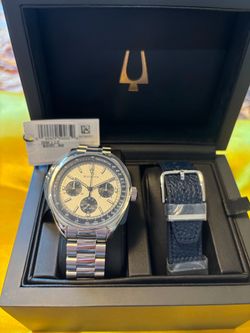 Brand New Bulova Lunar Pilot Archive Chronograph Watch
