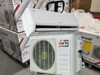 Mini Split Inverter solo frío 12000 BTU 110 volt /17 seer /Wifi marca EVERWELL máquina Toshiba
