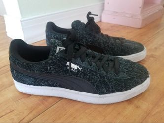 PUMA Suede Elemental Fuzzy Green Women's Sneakers