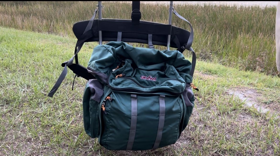 Jansport Vintage Hiking Camping Backpack