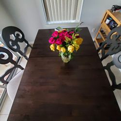 Dining Table With Self Storing Leaf