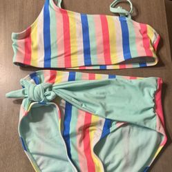 Justice two piece swim suit - youth size 16 