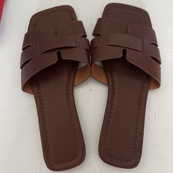 Brown Women Sandals  Size 7