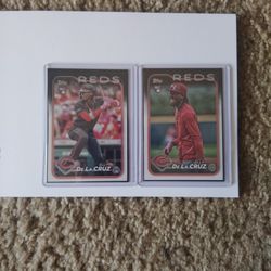 2 Fresh Mint Rookie Cards  Elly De La Cruz