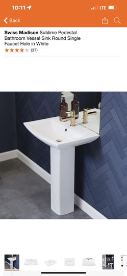 Swiss Madison sublime pedestal sink