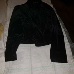 Chico's Size 3 Velveteen Jacket.