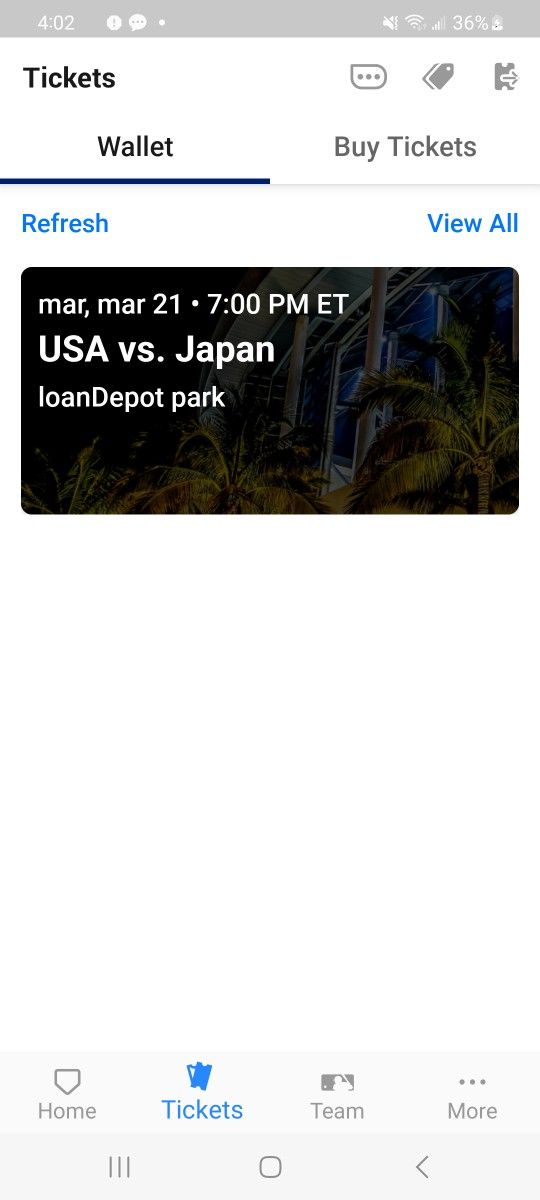I Have 2 Tickets For The Worl Baseball Final Today