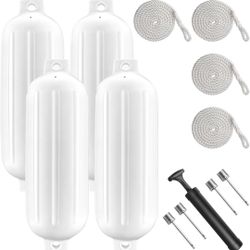 Twin Eyes Ribbed Boat Fenders 