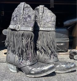 Dan Post Wild Soul Fringe Cowboy Boots size 7.5