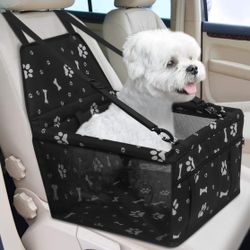 Oxford Fabric: PetsHome dog car seat is made of premium oxford fabric and breathable mesh, washable and sturdy; Adjustable belt and quick-release buck