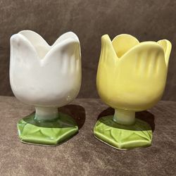 Set Of 2 Tulip Egg Holders 