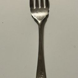 antique silver plated fork