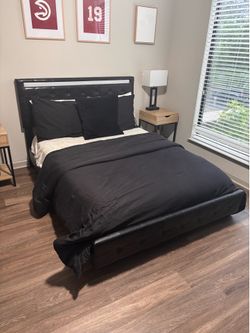 Full Size LED Platform Kids Bed