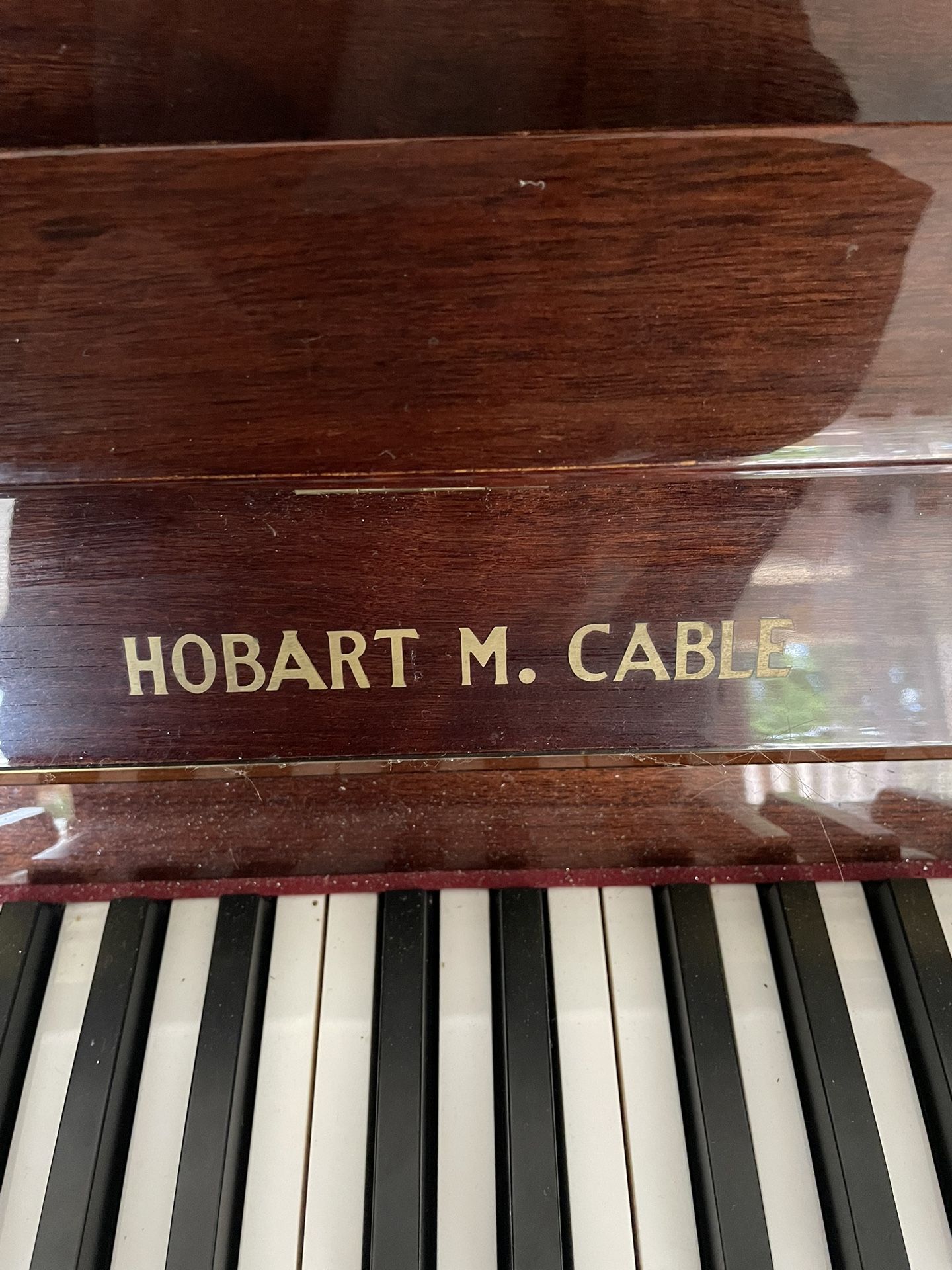 Hobart M Cable  Upright Piano 