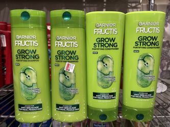 GARNIER FRUCTIS GROW STRONG SHAMPOO & CONDITIONER 4 FOR $12.00