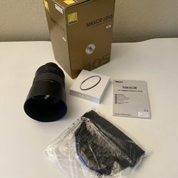 Nikon AF‑S NIKKOR 105 mm f/1.4E ED lens – $1,400 firm
