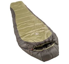 Coleman North Rim 0°F Sleeping Bag, Cold-Weather Mummy Sleep Sack with No-Snag Zipper & Adjustable Hood for Warmth & Ventilation, Camping Sleeping Bag