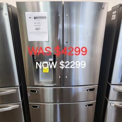 30 Cu. Ft. 4 Door French Door Refrigerator, Door IN Door, Full Convert Drawer , Craft Ice 