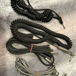 4pc Lot Guitar Amp Cord Guitar Cable Instrument Cable