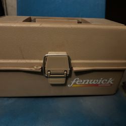 vintage Fenwick 1080 fishing tackle box.  