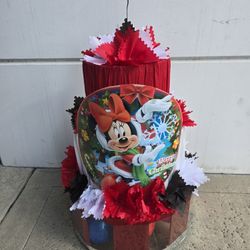 Christmas Piñata Minnie Mouse Piñata With Balls