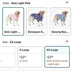 NEW XXL Dog Pajamas