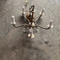 5 Arm Baby Brass Chandelier 