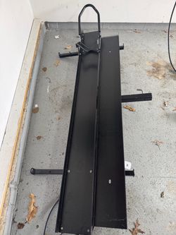 Black Steel Motorcycle Hitch Carrier Ramp