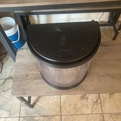 Half moon 3.5 gallon fish tank
