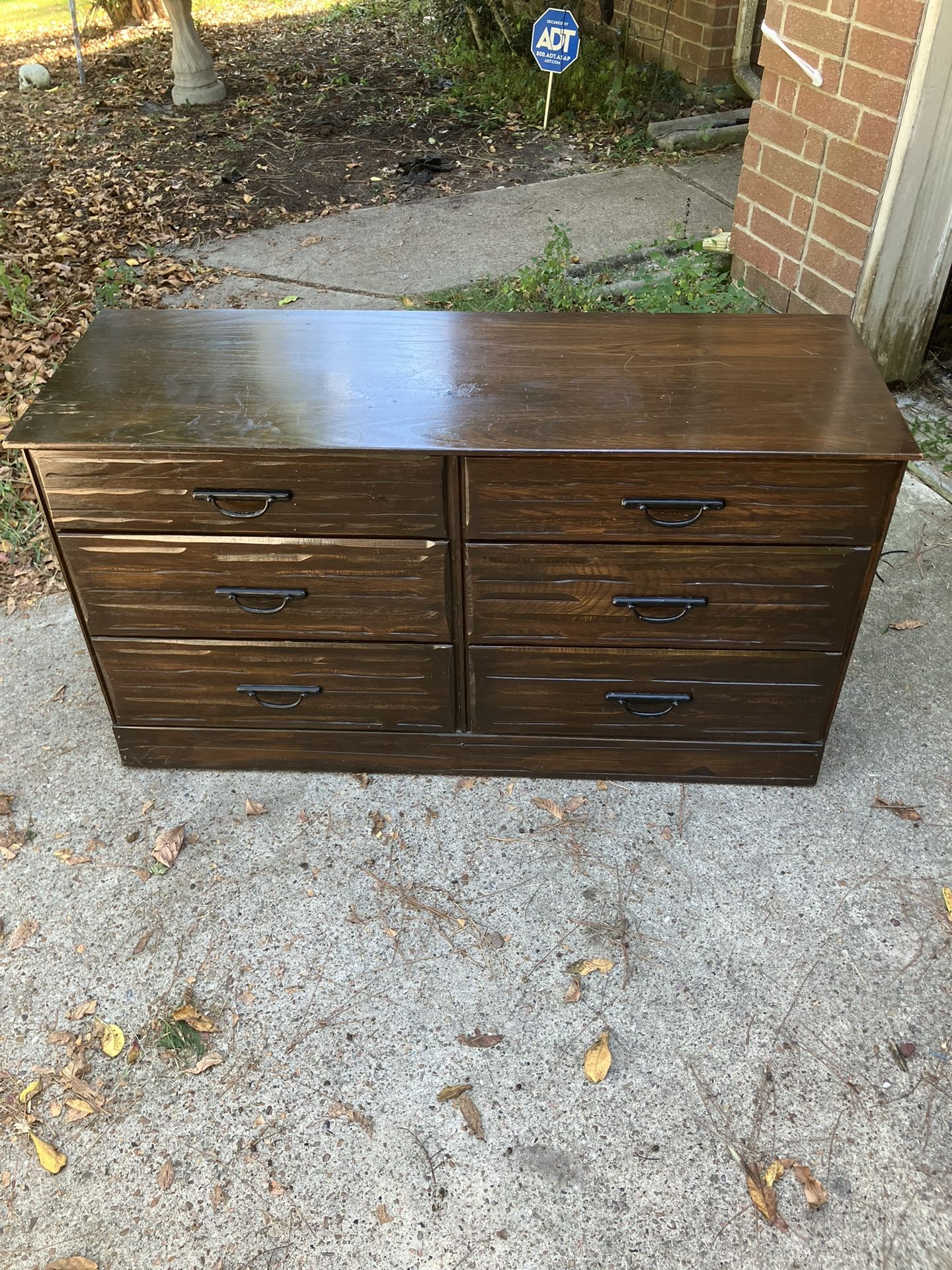 Solid Wood Dresser 6 Drawers