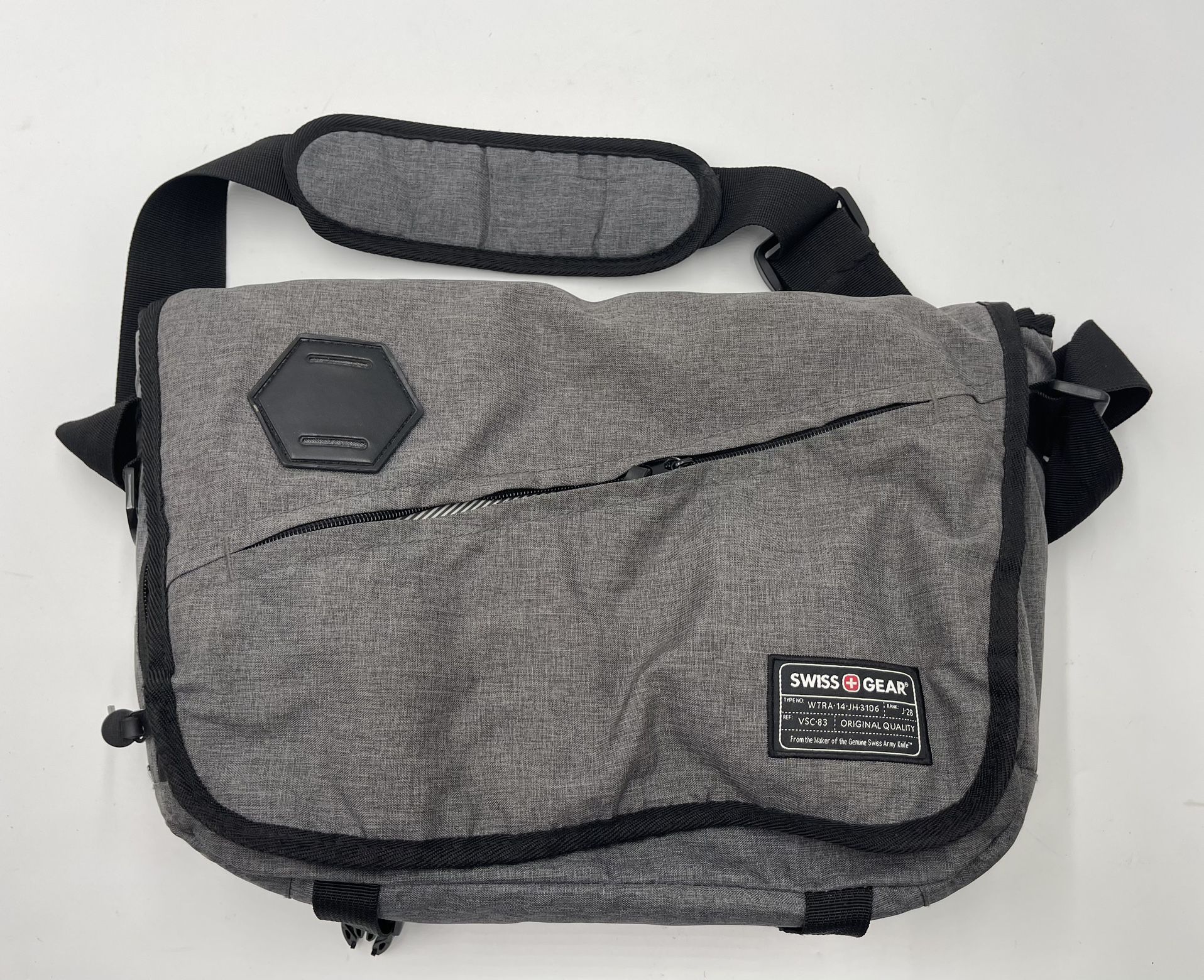 SWISSGEAR Travel Crossbody Flap Gray Bag Messenger Shoulder Strap 