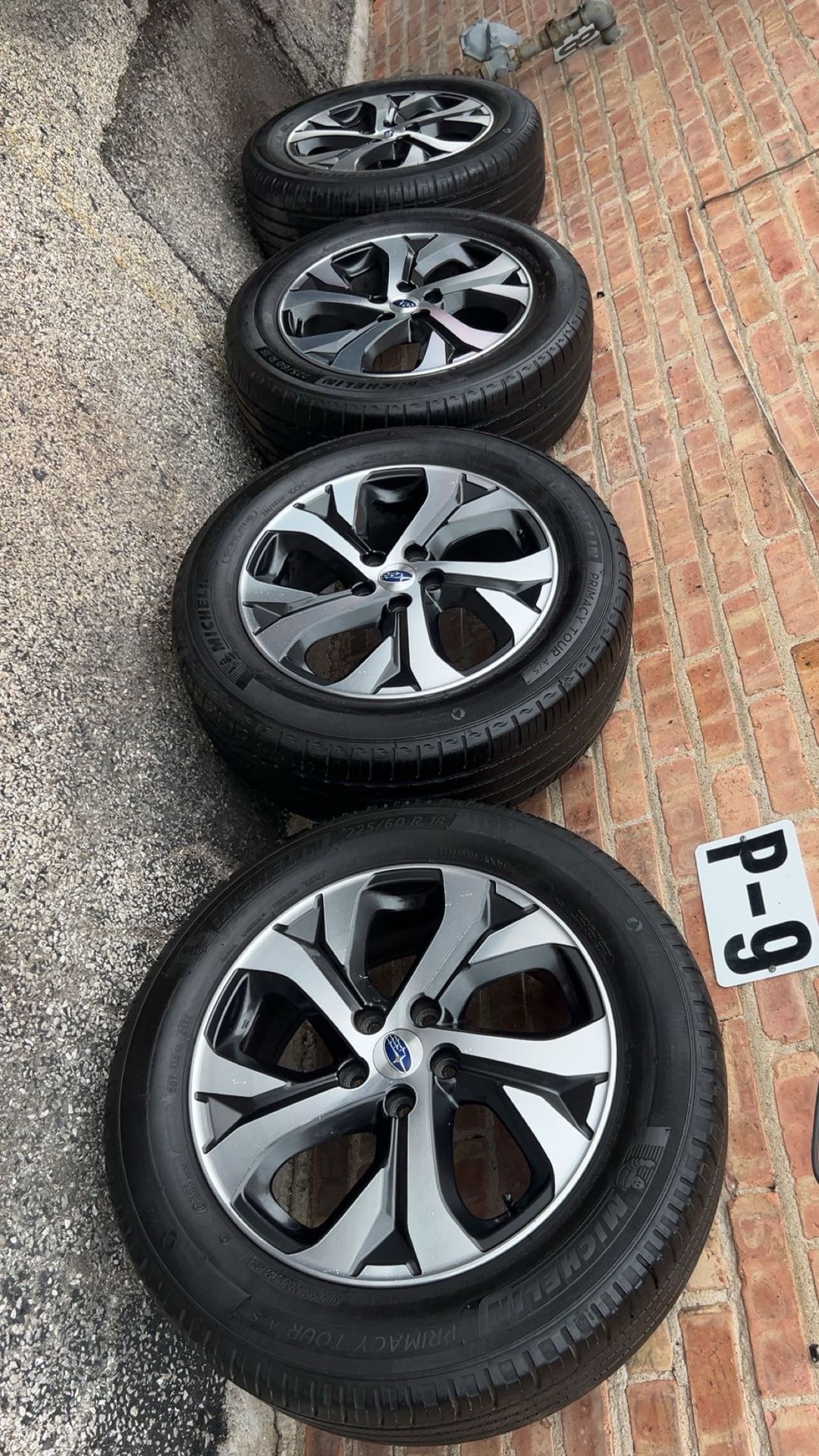 18” Rims and Like New Tires 5x114.3 Bolt Pattern 