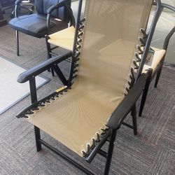  Infinity Suspension Portable Folding Chair – Heavy-Duty, Ultra Comfortable, Beige, New