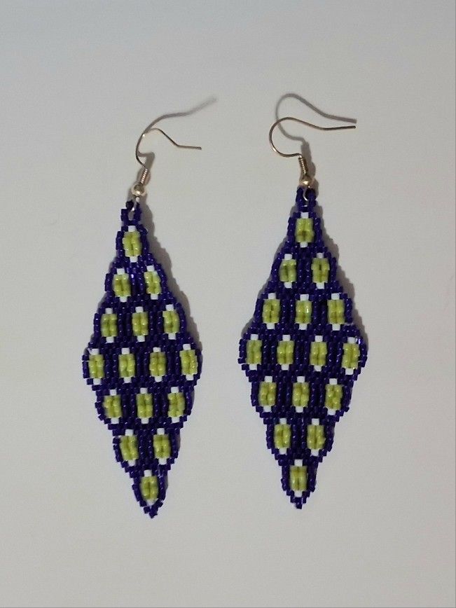 Beaded Brick Stich Earrings