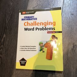 Singapore Math-Challenging Word Problems for Grade 1