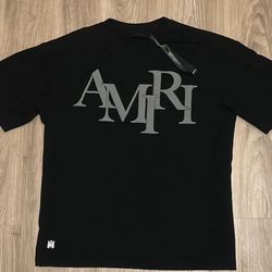 Black amiri t shirt