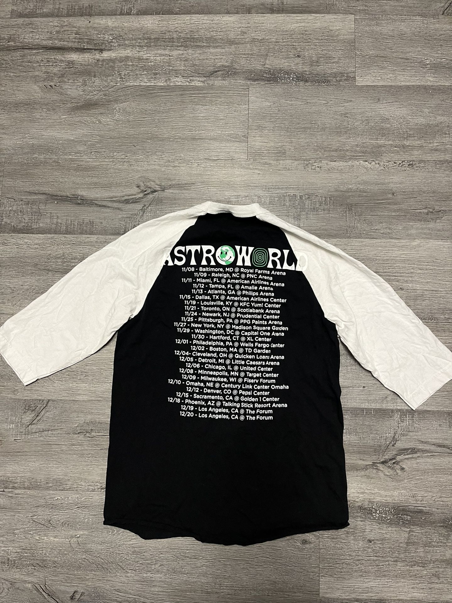 Travis Scott Astroworld Wish You Were Here two sided 2019 Tour T 